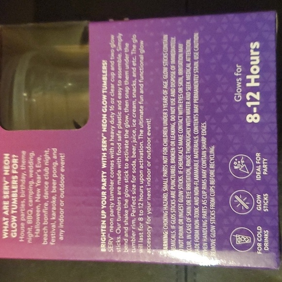 COPY - SERV Neon Glow Tumblers - Picture 3 of 4